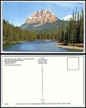 CANADA Postcard -Canadian Rockies, Mt Eisenhower &amp; Bow River J5 - £2.32 GBP