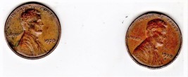 Lincoln Penny coin 1970 D &amp; 1970 S - £1.79 GBP
