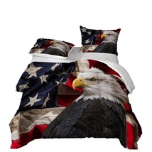 3D American Style Bedding Set For Kids, Bald Eagle Ultra Soft All Seasons Comfor - £72.50 GBP