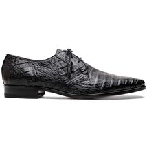 Lacio Genuine Caiman Crocodile Dress Derby's Shoes Black image 2