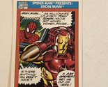 Spider-Man Iron Man Trading Card Marvel Comics 1990  #159 - $1.97