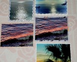 Ocean Greeting Note Card Lot Of 5 Hand Crafted Custom 5.5 X 4.5 Blank In... - £11.79 GBP