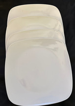 Elite by Gibson White Dinner Plates Square (4) 10-3/4&quot; - $29.00