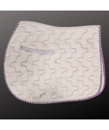 Equi-Prix BT Crump English All Purpose Saddle Pad White Purple Pre-Owned - $29.99