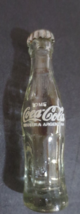 Tome Coca-Cola Argentina 3 In MINIATURE CONTOUR GLASS BOTTLE Applied Col... - $6.44