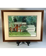 Vintage Watercolor Painting of a HOUSE Meticulously Painted Prof. Framed - £37.49 GBP