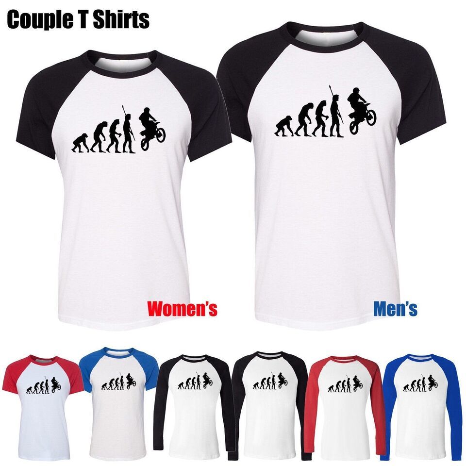 Primary image for The Evolution of Man Biker Motorbike Bike Black Graphic Boy's Girl's T-Shirt Tee