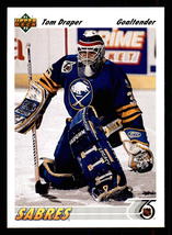 Buffalo Sabres Tom Draper RC Rookie Card 1991 Upper Deck #552 - £0.39 GBP