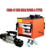 Combo Electric Hydraulic Rebar Bender &amp; Cutter 25mm 1&quot; #8 Rebar Steel Be... - €2.317,38 EUR