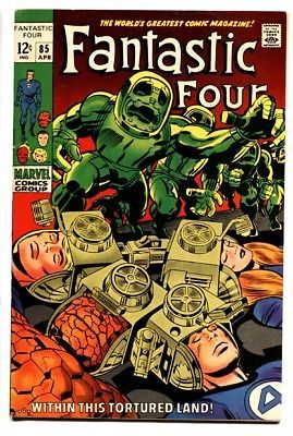 FANTASTIC FOUR #85 comic book 1969-Marvel HIGH GRADE VF - £46.62 GBP