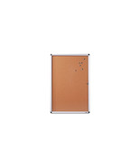 Enclosed Bulletin Board Cork 24 in. x 36 in. Natural- AM Frame - $238.06