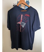 Authentic NFL Nike New England Patriots Blue T Shirt Size Large - $21.47