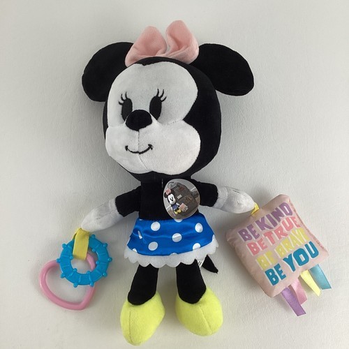 Disney Baby Minnie Mouse 12&quot; Plush Stuffed Animal Activity Toy Crinkle M... - $14.80