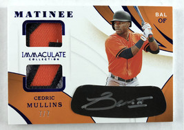 2020 Immaculate Collection Cedric Mullins Matinee Autograph Patch - #7/7 - MA-CM - £46.92 GBP