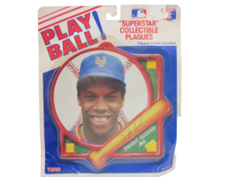 Vintage  NY Mets Baseball Superstar Collectible Plaque Tara Dwight Gooden MLB - £9.44 GBP