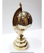 Classy Desk Décor Vintage Collectible Brass Antique Style World Map Glob... - £78.92 GBP