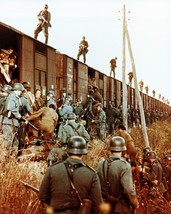 Von Ryan&#39;s Express 8x10 Real Photo troops on top of German train - £8.68 GBP