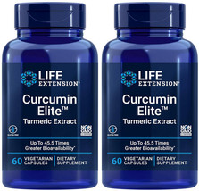 Curcumin Elite Turmeric Extract Inflammation Heart Immune 120Cap Life Extension - £35.16 GBP