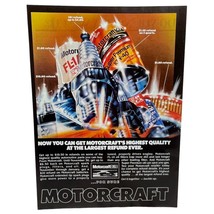 Motorcraft Print Ad Vintage 1982 Auto Filters Oil Spark Plugs Rebate Car... - £7.93 GBP