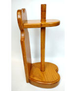 Hand Crafted Solid Oak Wood Heart Paper Towel Holder Freestanding Countr... - $1,319.24 MXN
