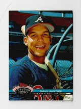 DAVE JUSTICE  STADIUM CLUB  BASEBALL CARD   #26      NRMT     - $4.69