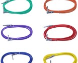 6Mixed Color 1/4Mono Right Straight 10Ft Foot Patch Cable Guitar Instrum... - $64.99