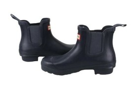 Hunter Women&#39;s Size 7 Original Chelsea Rain Boots Navy Blue New - £69.97 GBP