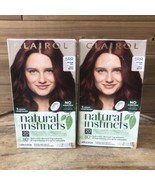 (2)CLAIROL Natural Instincts Demi Permanent Hair Color in # 5RR Medium Red - $14.92