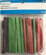 Colored Craft Sticks 4.44&quot; x 0.31&quot; x 0.06&quot; (11.3cm x 0.9cm x 0.15cm) Eac... - $168.53 MXN