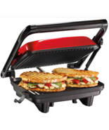 Hamilton Beach Electric Panini Press Grill Nonstick with Locking Lid  Op... - £39.30 GBP