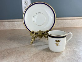 Theodore Haviland Limoges France Crown Royal Tea Cup and Saucer - £14.20 GBP