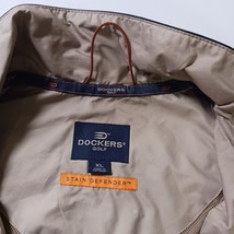 Dockers RN#39441 Jacket Men's Size XL Brown & Black Full Zip Logo Gorpcore Golf image 6