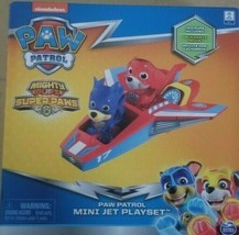 Nickelodeon Paw Patrol Mighty Pups Super Paws Mini Jet Playset Toy Bundle NEW - £11.18 GBP