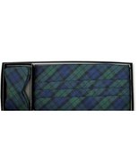 Black Watch Tartan Plaid Cummerbund and Self-Tie Bow Tie - $84.65