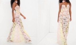 For Love &amp; Lemons blossom maxi dress in Pink, Yellow, Peach Floral - size M - £151.30 GBP