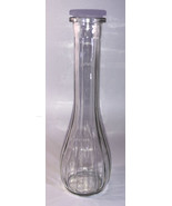 Ribbed Clear Bud Glass Flower Vase 8.62”(21.9CM)H x 2.76”(7.0CM)D-NEW-SH... - £11.80 GBP