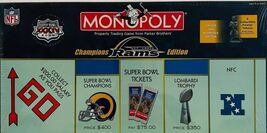 Vintage Monopoly St Louis Rams Champions Edition Super Bowl 2000 New Sealed - $97.71 CAD