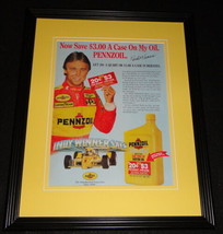 Rick Mears Facsimile Signed Framed 11x14 1987 Pennzoil Advertising Display - £38.78 GBP