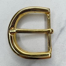 Vintage Rounded Gold Tone Simple Basic Belt Buckle - £5.43 GBP