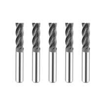 Speed Tiger Micrograin Carbide Square End Mill - 4 Flute - Ise1/8 4T (5 Pieces, - £28.70 GBP