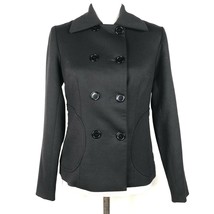 Neu Liquid Blazer SPORTS Jacke Damen 4 Black Zweireihig Wolle Hergestellt IN USA - £59.35 GBP