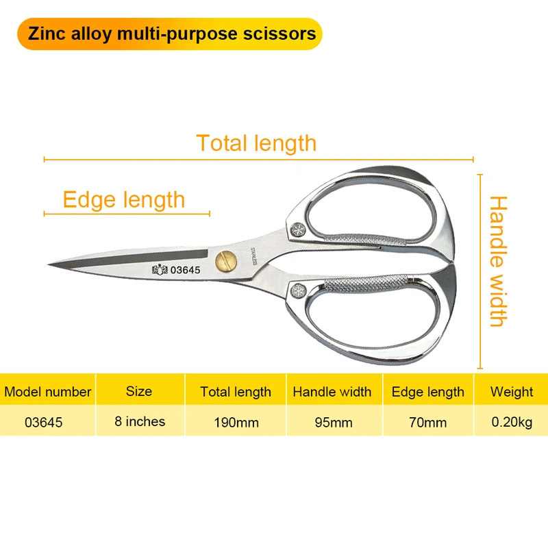 BESTIR Multifunction Scissor Industrial Zinc Alloy Professional Kitchen Scissors - £86.82 GBP