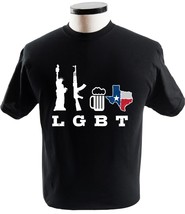 Liberty Guns Beers Texas Support T Shirt Funny Parody Lgbt - £13.63 GBP+
