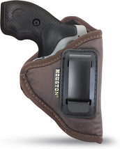 IWB Revolver Holster by Houston - ECO Leather Concealed Carry Soft Mater... - $46.47