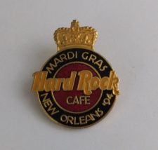 Vintage 1994 Mardi Gras Hard Rock Cafe New Orleans &#39;94 Lapel Hat Pin - £11.22 GBP