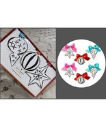 Kate Spade Ornament Set Brushstroke Paper Christmas Holiday Gift Toppers... - $318.33 MXN