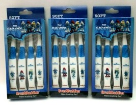 3 PK Brush Buddies The Smurfs Manual Toothbrush 4-Ct Package Total of 12 Brushes - £11.89 GBP