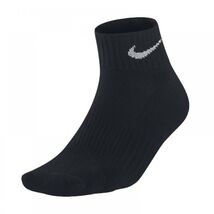 TWO PAIR NIKE ANKLE EVERYDAY PLUS DRI-FIT SOCKS BLACK WOMENS SIZE 6-10 - $21.99