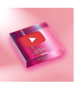Social Media Awards, Plaque Creator play button award, youtube plaque - $70.00