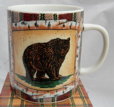 DEPARTMENT 56 MUG S CAMPGROUND GRIZZLY BEAR BIRCH TENT PLAID CABIN LODGE... - £15.02 GBP